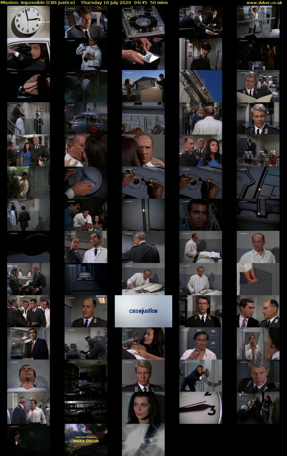 Mission: Impossible (CBS Justice) Thursday 16 July 2020 04:45 - 05:35