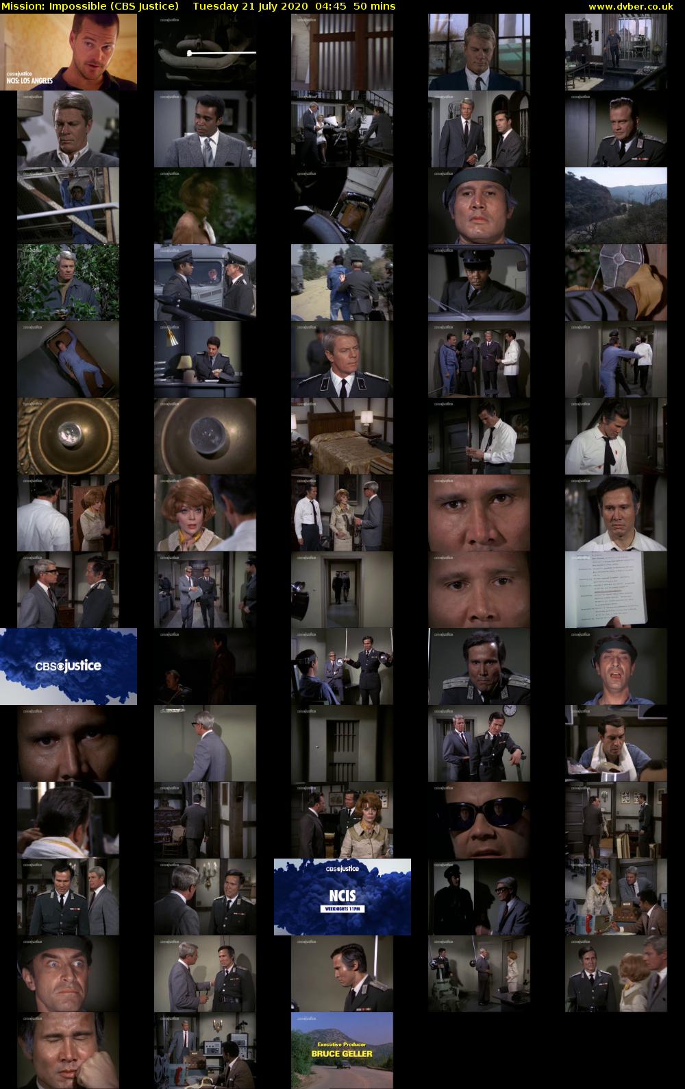 Mission: Impossible (CBS Justice) Tuesday 21 July 2020 04:45 - 05:35