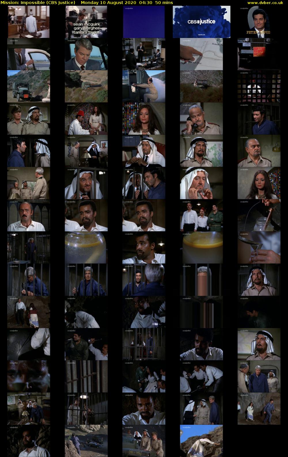 Mission: Impossible (CBS Justice) Monday 10 August 2020 04:30 - 05:20