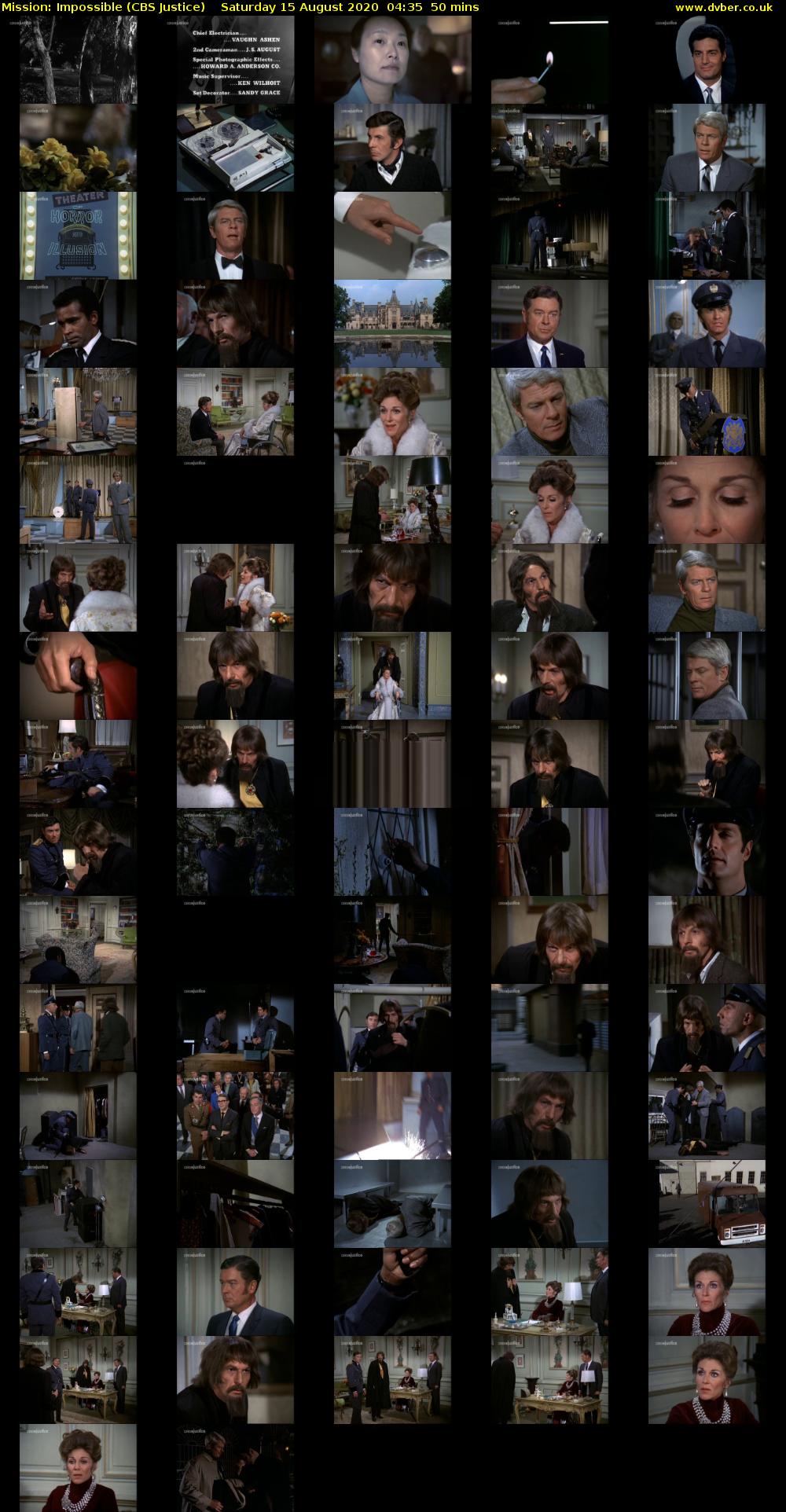 Mission: Impossible (CBS Justice) Saturday 15 August 2020 04:35 - 05:25