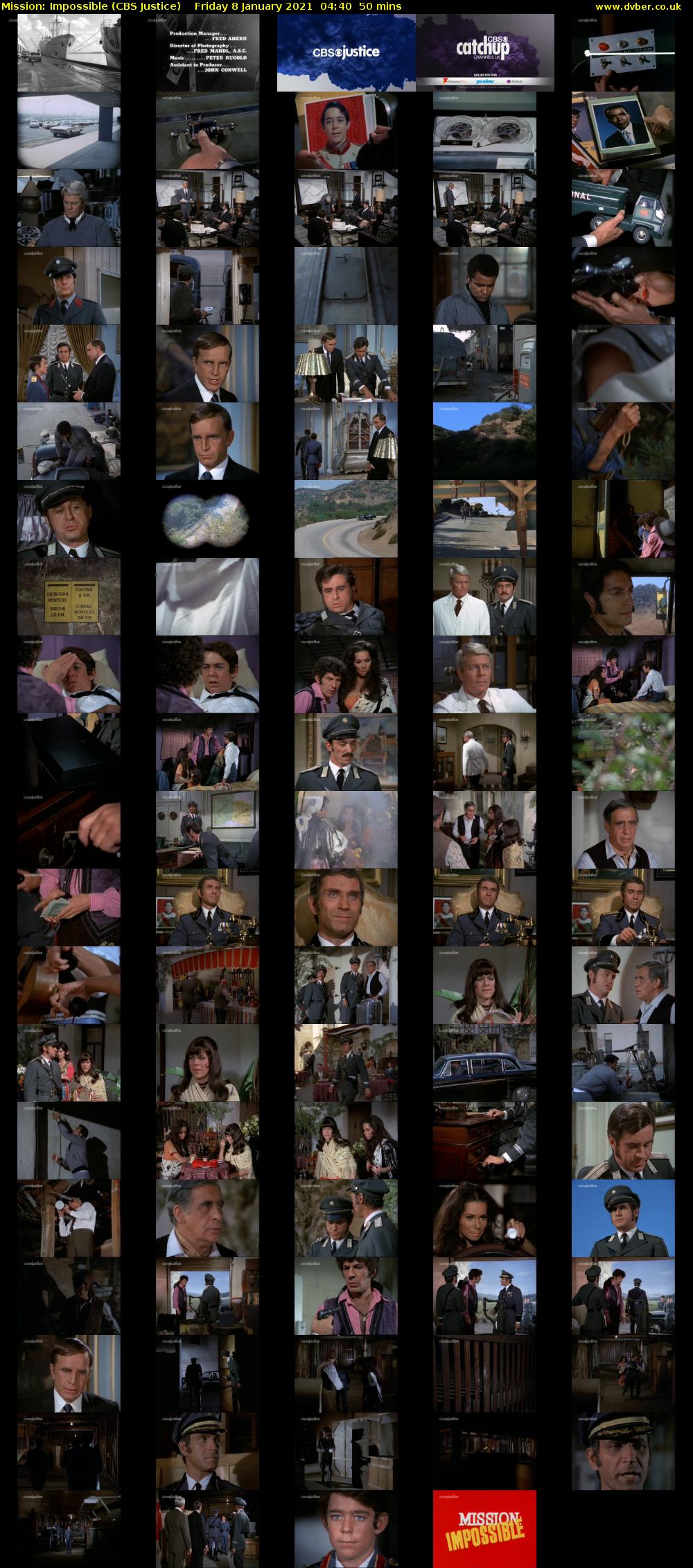 Mission: Impossible (CBS Justice) Friday 8 January 2021 04:40 - 05:30