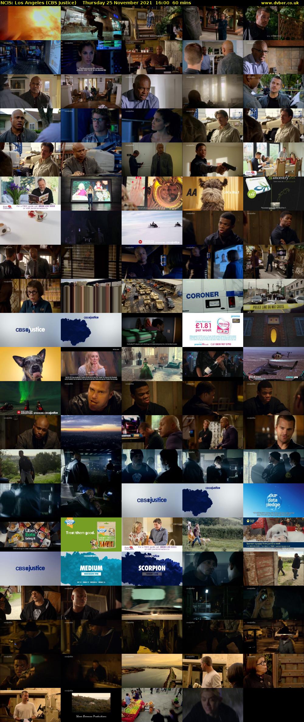 NCIS: Los Angeles (CBS Justice) Thursday 25 November 2021 16:00 - 17:00
