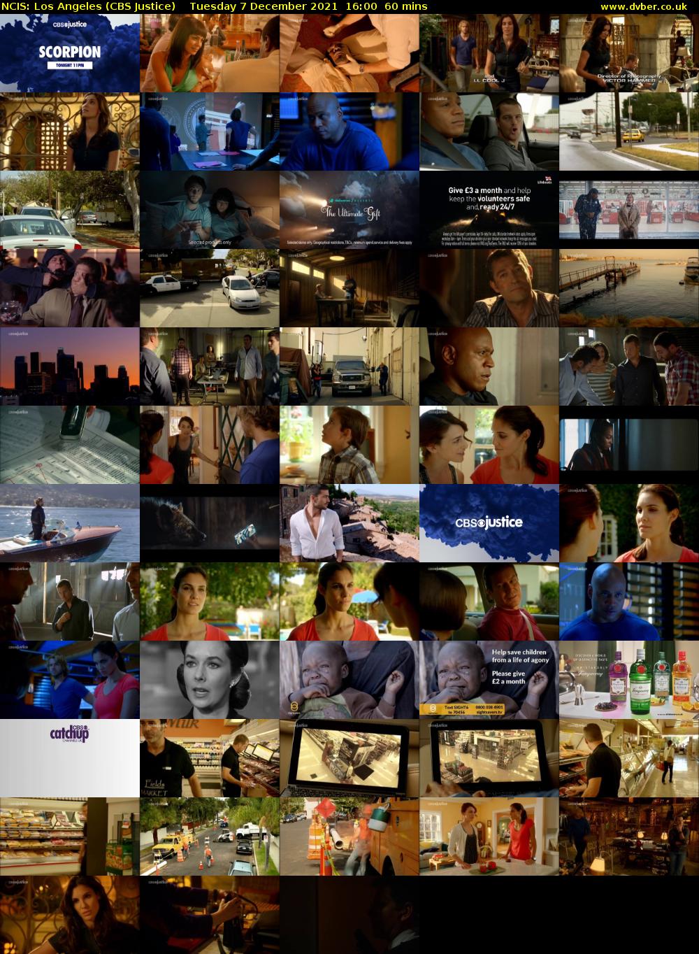 NCIS: Los Angeles (CBS Justice) Tuesday 7 December 2021 16:00 - 17:00