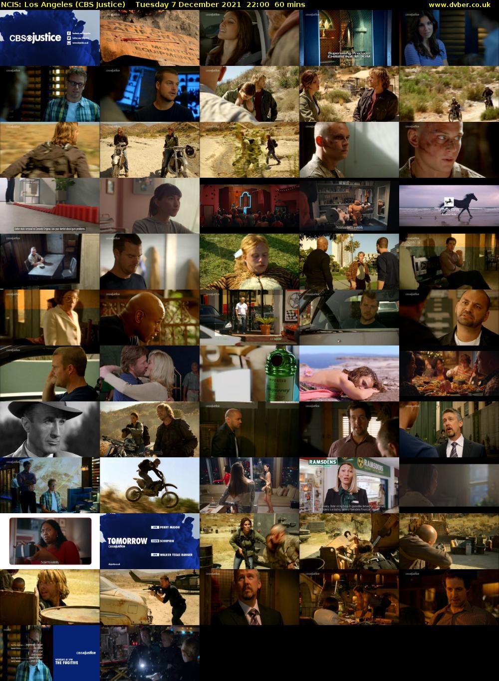 NCIS: Los Angeles (CBS Justice) Tuesday 7 December 2021 22:00 - 23:00