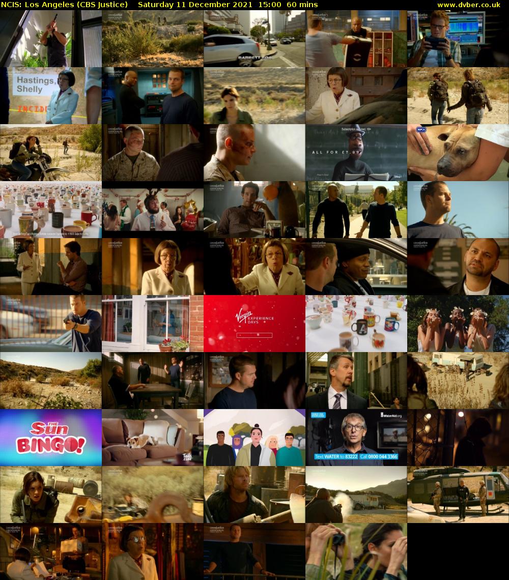 NCIS: Los Angeles (CBS Justice) Saturday 11 December 2021 15:00 - 16:00