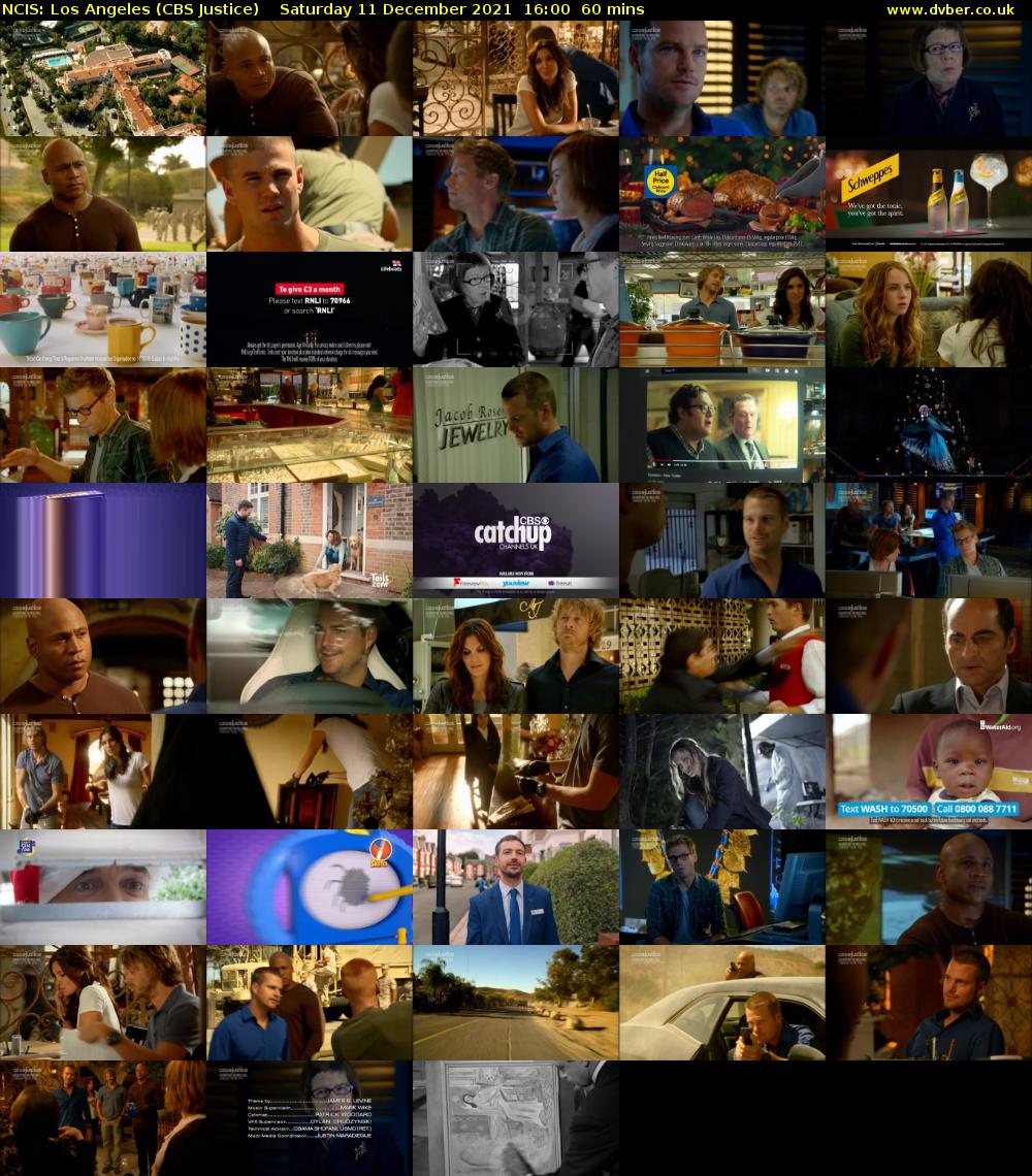 NCIS: Los Angeles (CBS Justice) Saturday 11 December 2021 16:00 - 17:00