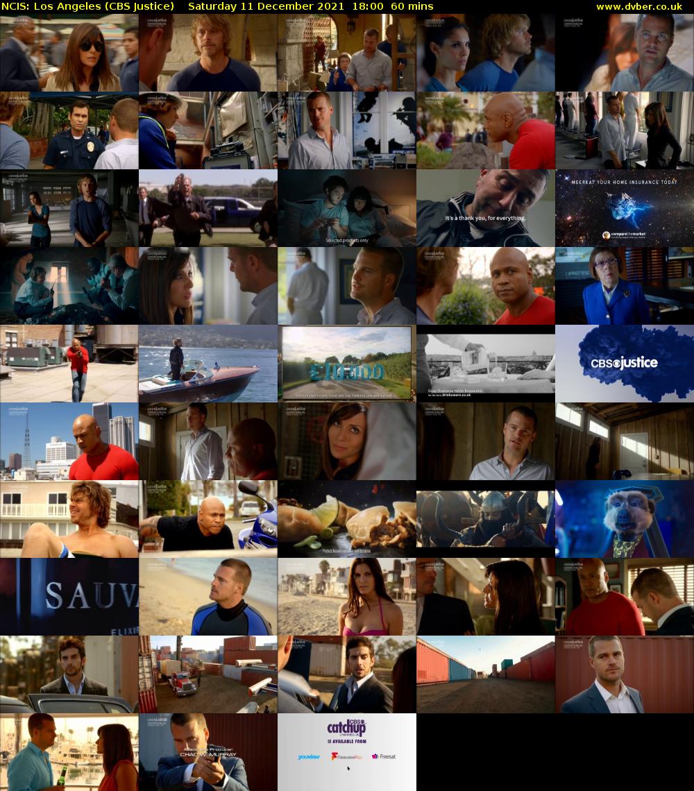 NCIS: Los Angeles (CBS Justice) Saturday 11 December 2021 18:00 - 19:00