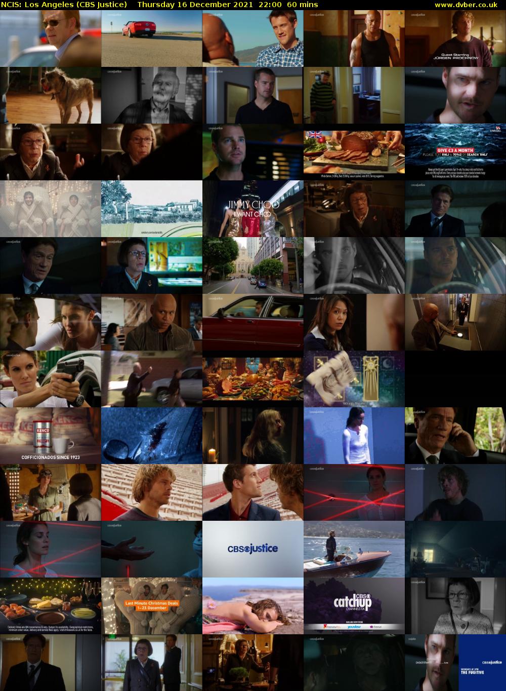 NCIS: Los Angeles (CBS Justice) Thursday 16 December 2021 22:00 - 23:00