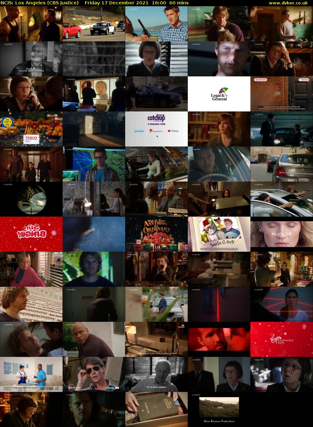 NCIS: Los Angeles (CBS Justice) Friday 17 December 2021 16:00 - 17:00