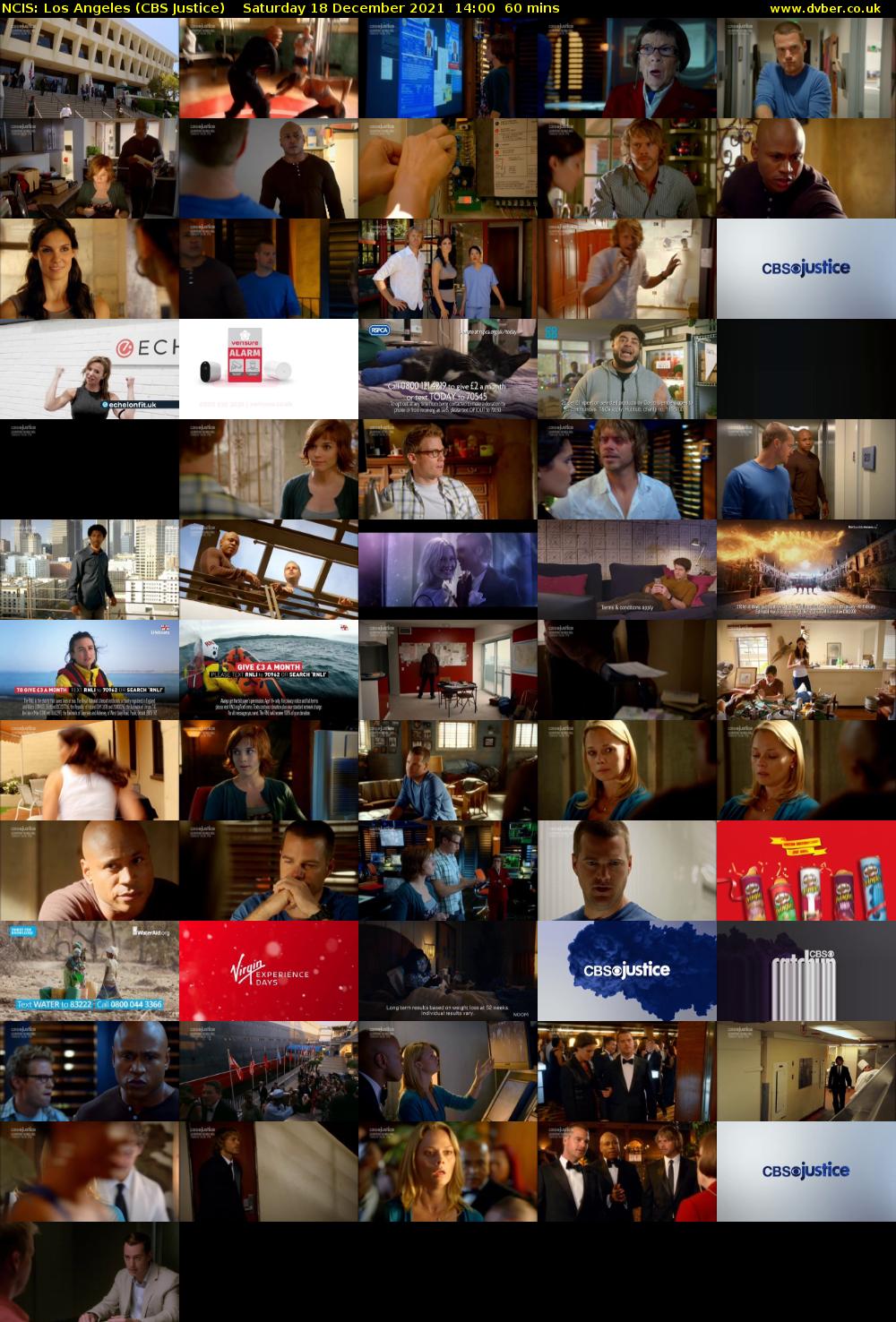 NCIS: Los Angeles (CBS Justice) Saturday 18 December 2021 14:00 - 15:00