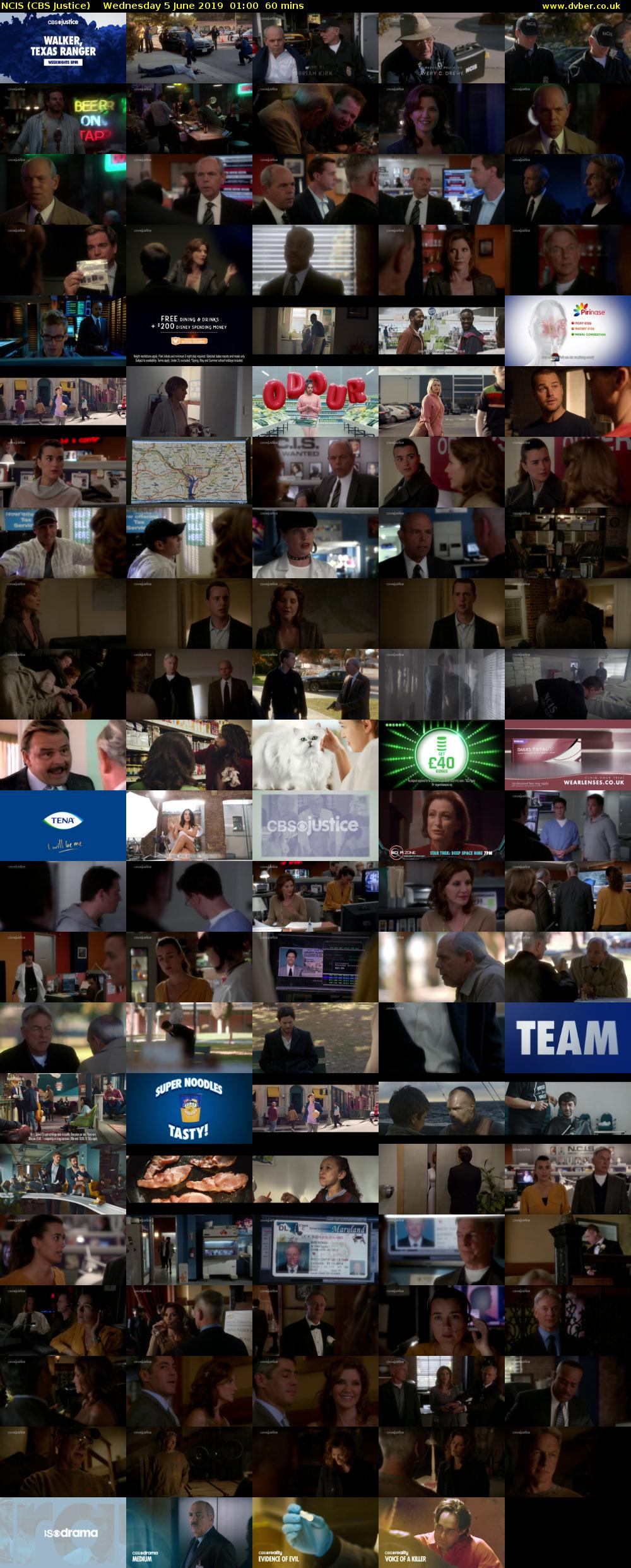 NCIS (CBS Justice) Wednesday 5 June 2019 01:00 - 02:00