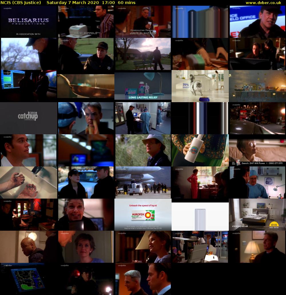 NCIS (CBS Justice) Saturday 7 March 2020 17:00 - 18:00