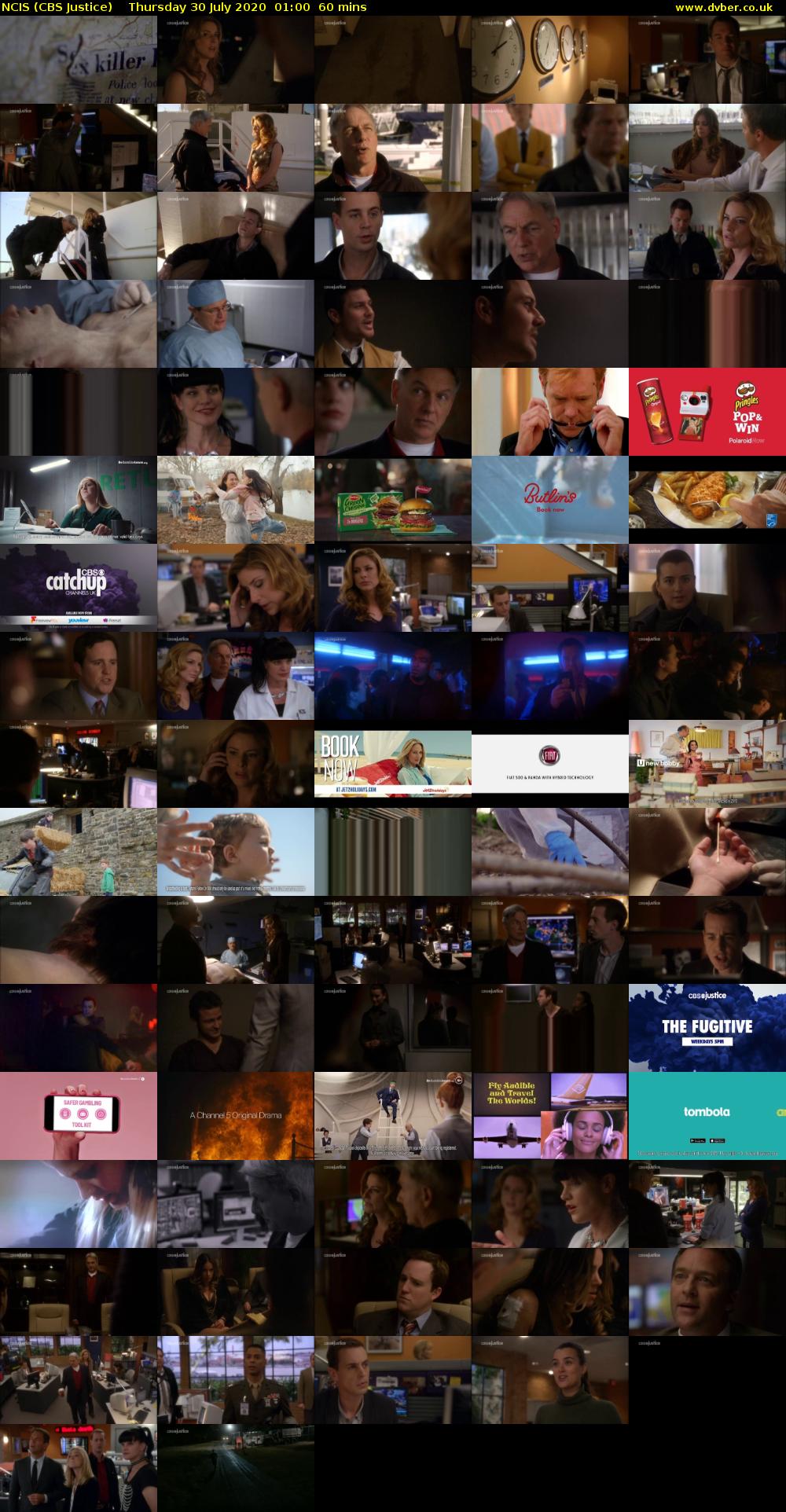 NCIS (CBS Justice) Thursday 30 July 2020 01:00 - 02:00