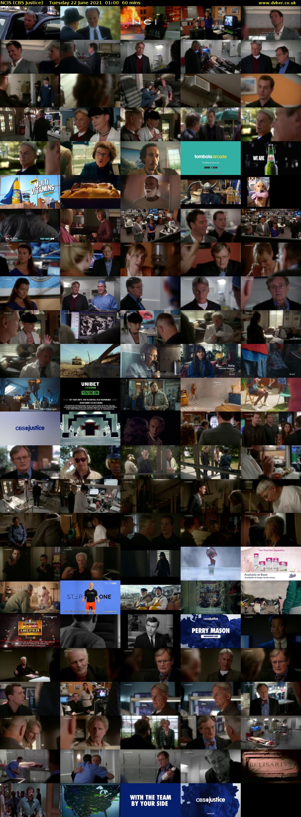 NCIS (CBS Justice) Tuesday 22 June 2021 01:00 - 02:00