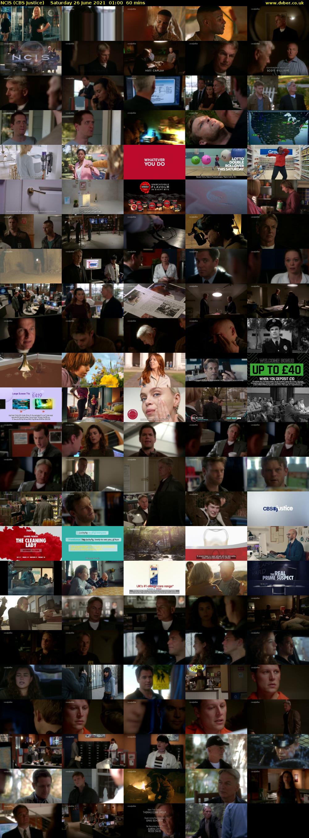 NCIS (CBS Justice) Saturday 26 June 2021 01:00 - 02:00