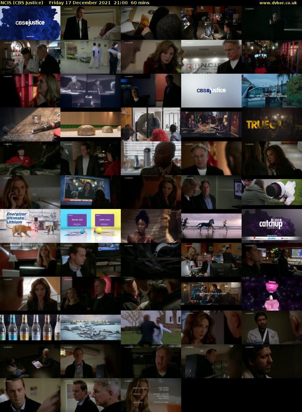 NCIS (CBS Justice) Friday 17 December 2021 21:00 - 22:00