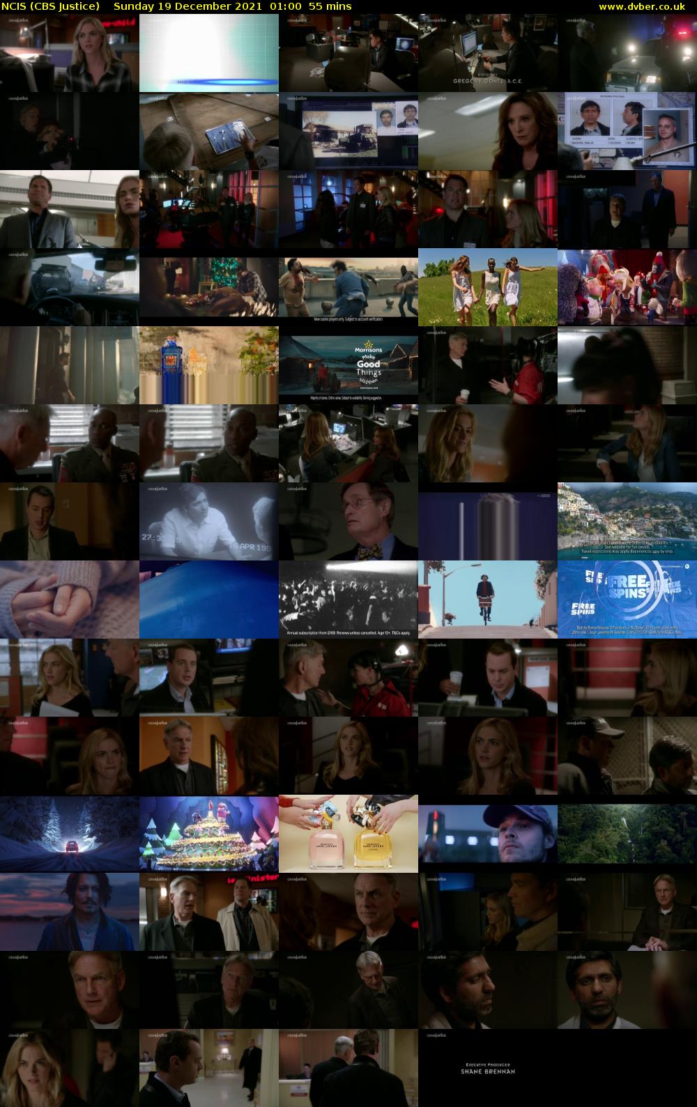 NCIS (CBS Justice) Sunday 19 December 2021 01:00 - 01:55