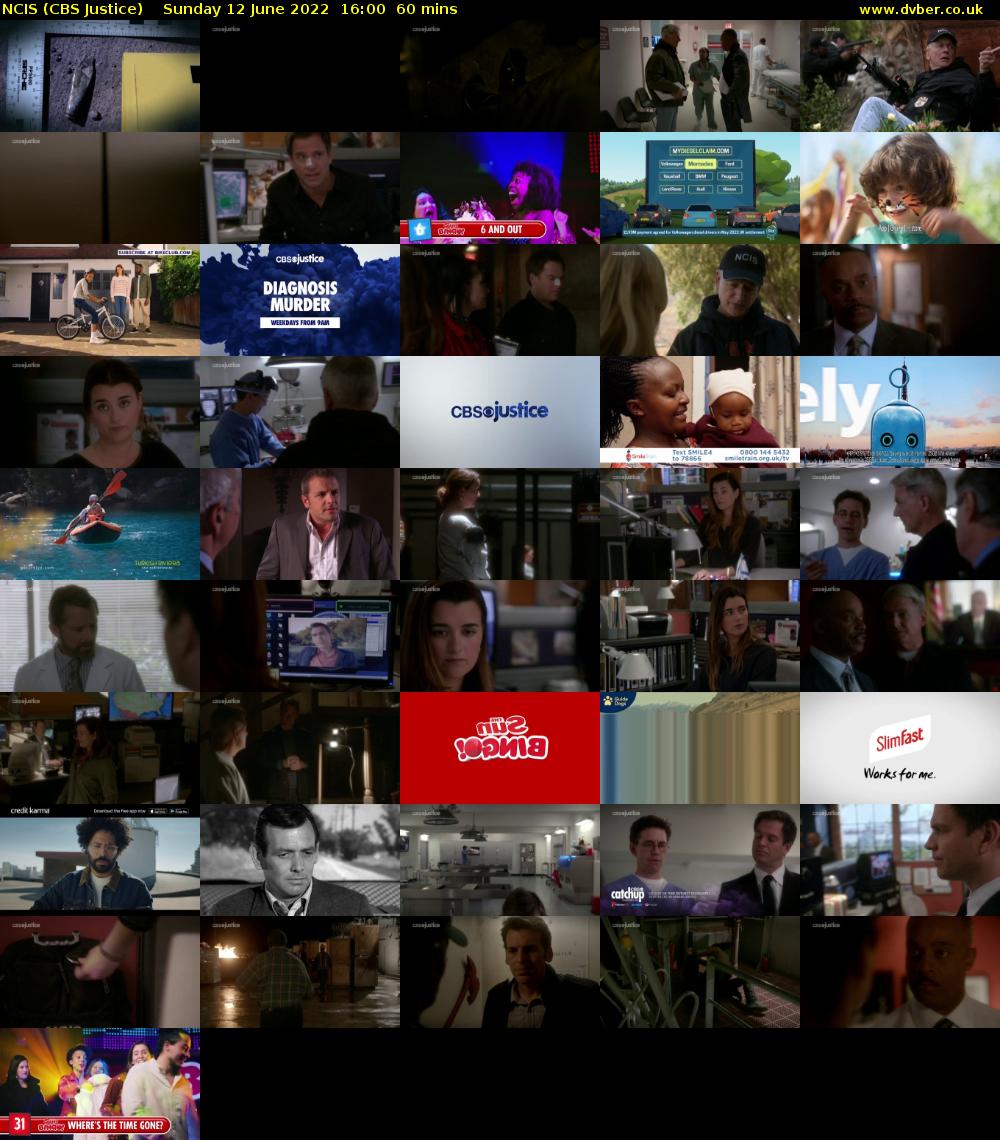 NCIS (CBS Justice) Sunday 12 June 2022 16:00 - 17:00