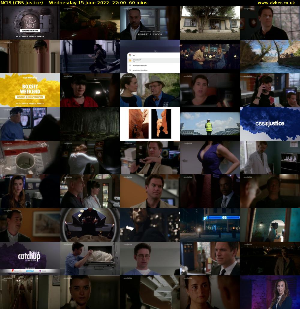 NCIS (CBS Justice) Wednesday 15 June 2022 22:00 - 23:00