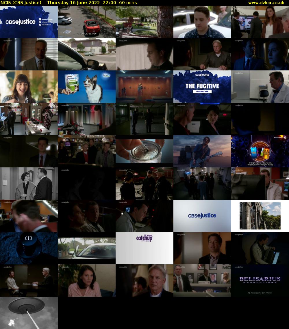 NCIS (CBS Justice) Thursday 16 June 2022 22:00 - 23:00