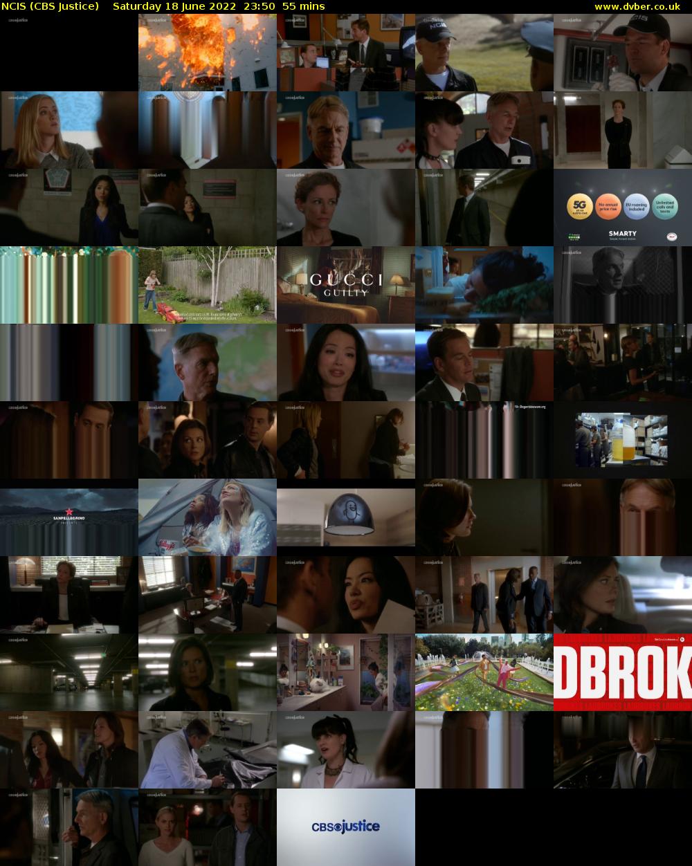 NCIS (CBS Justice) Saturday 18 June 2022 23:50 - 00:45