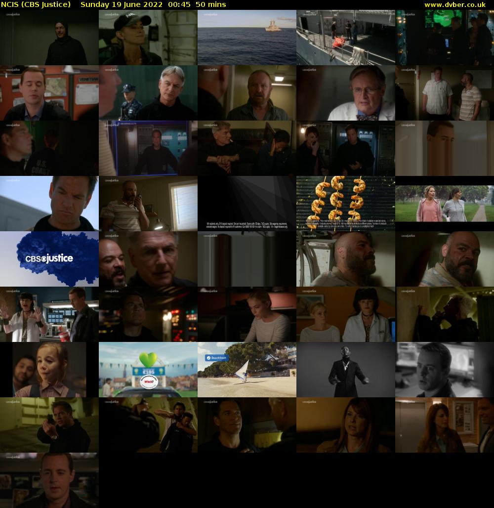 NCIS (CBS Justice) Sunday 19 June 2022 00:45 - 01:35