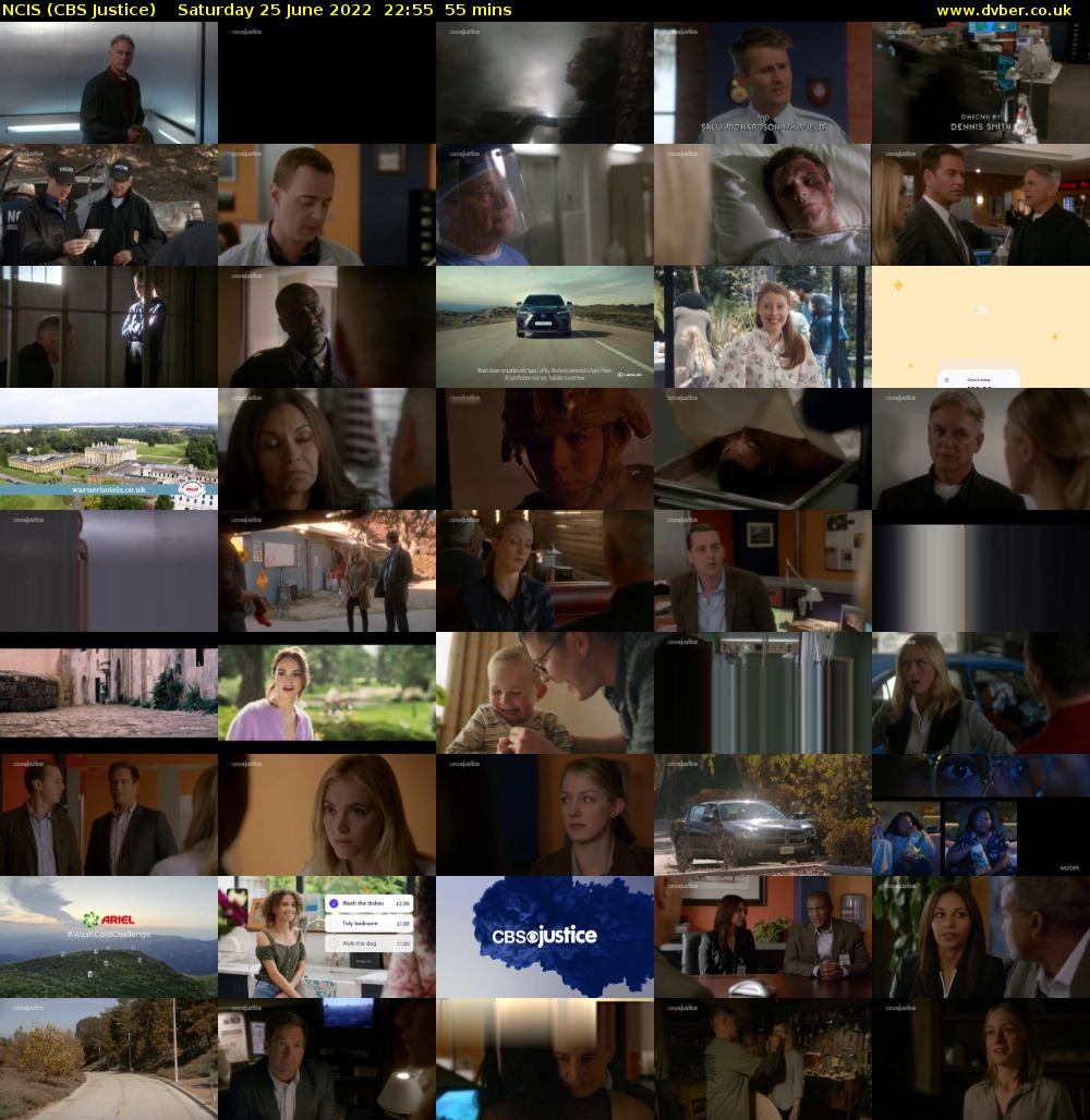 NCIS (CBS Justice) Saturday 25 June 2022 22:55 - 23:50