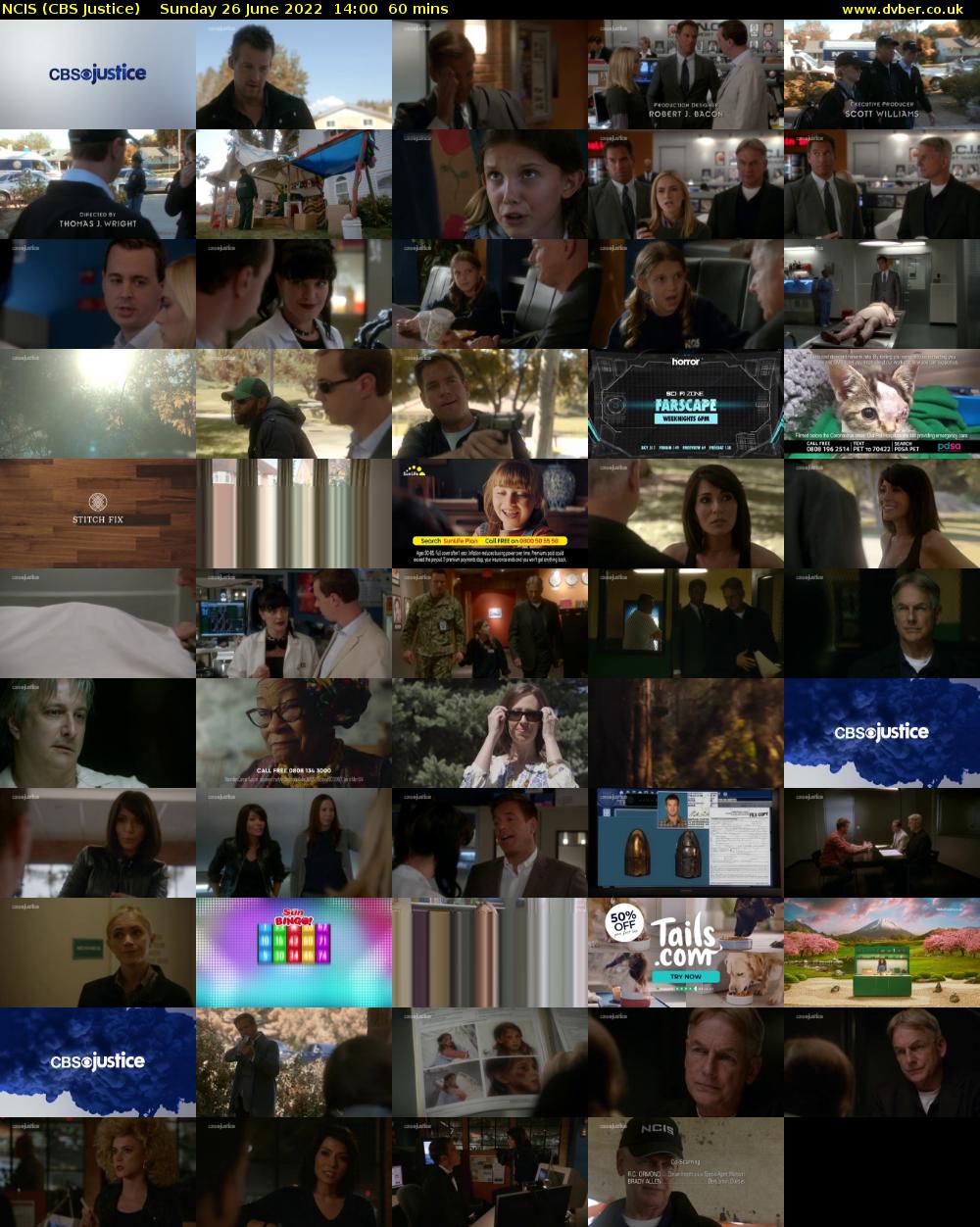 NCIS (CBS Justice) Sunday 26 June 2022 14:00 - 15:00