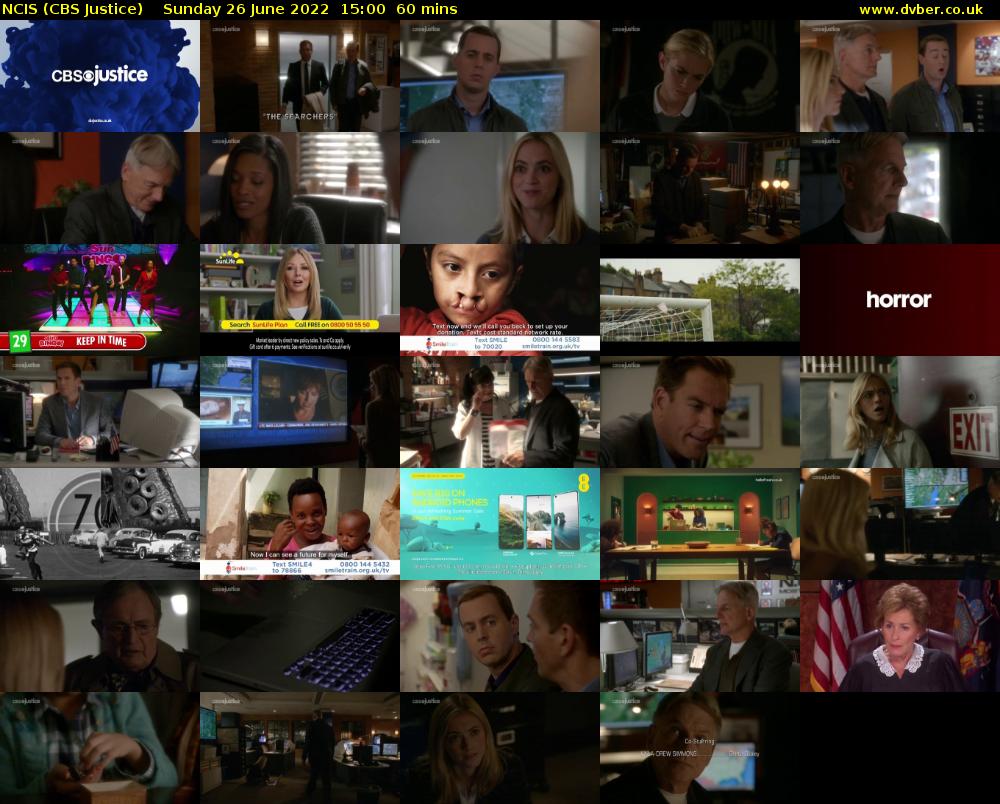 NCIS (CBS Justice) Sunday 26 June 2022 15:00 - 16:00
