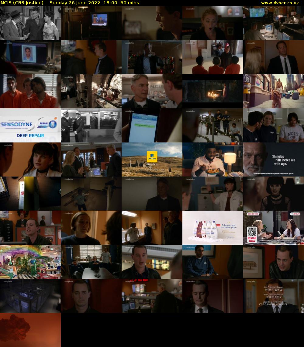 NCIS (CBS Justice) Sunday 26 June 2022 18:00 - 19:00