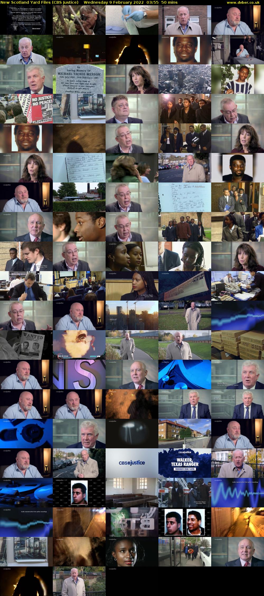 New Scotland Yard Files (CBS Justice) Wednesday 9 February 2022 03:55 - 04:45