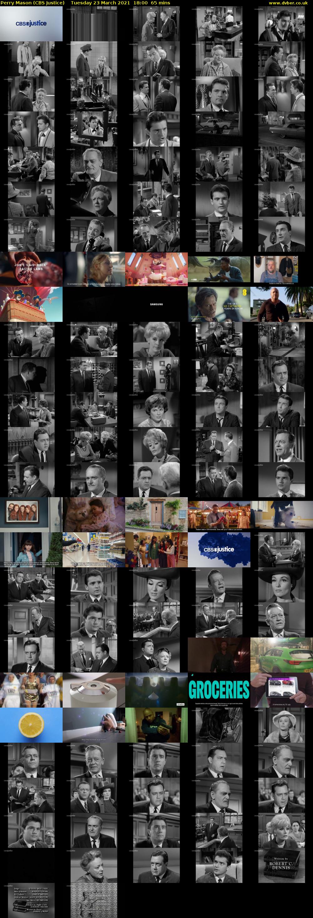 Perry Mason (CBS Justice) Tuesday 23 March 2021 18:00 - 19:05