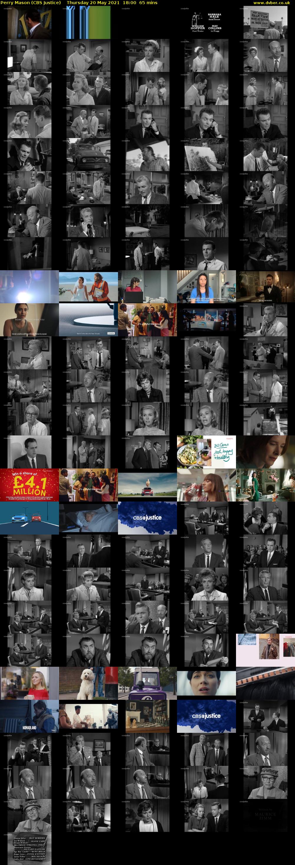 Perry Mason (CBS Justice) Thursday 20 May 2021 18:00 - 19:05