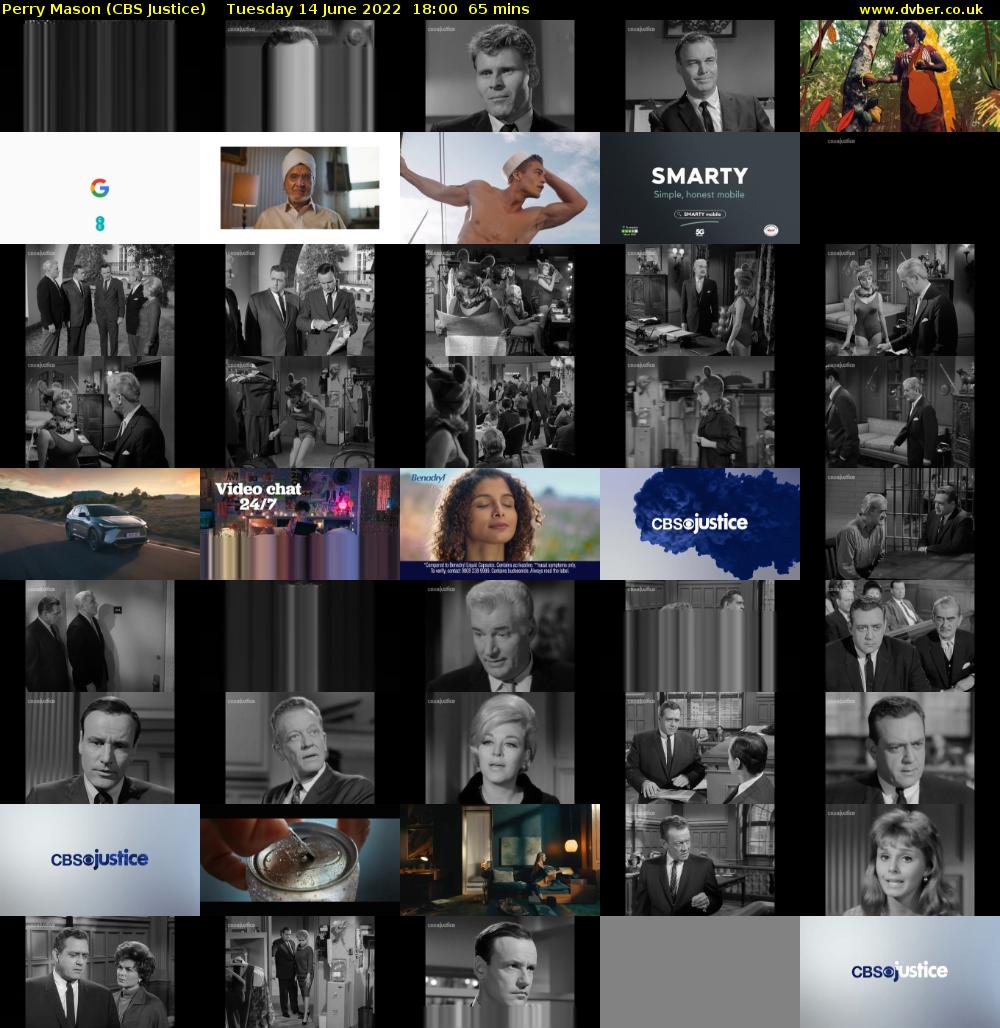 Perry Mason (CBS Justice) Tuesday 14 June 2022 18:00 - 19:05