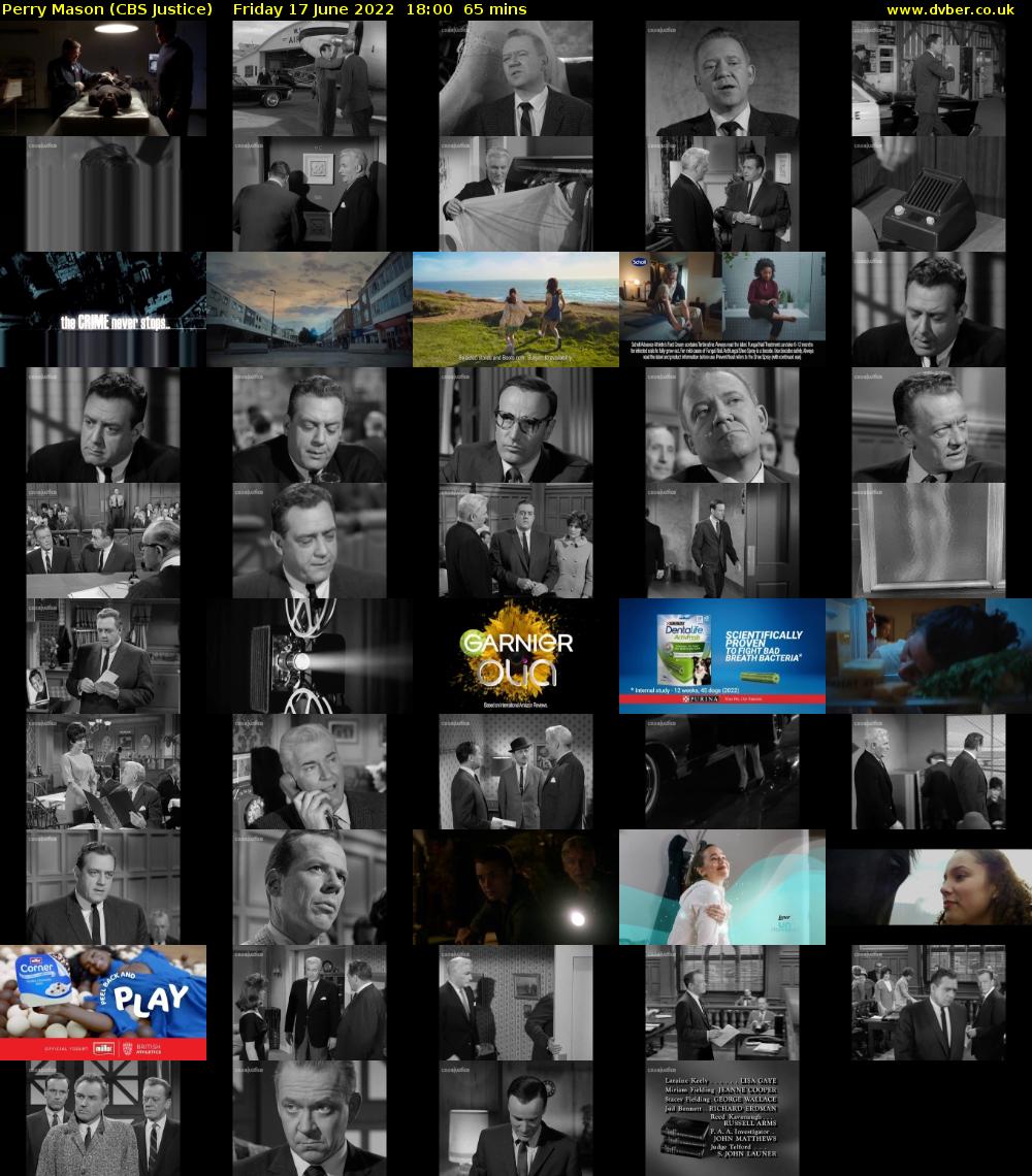 Perry Mason (CBS Justice) Friday 17 June 2022 18:00 - 19:05