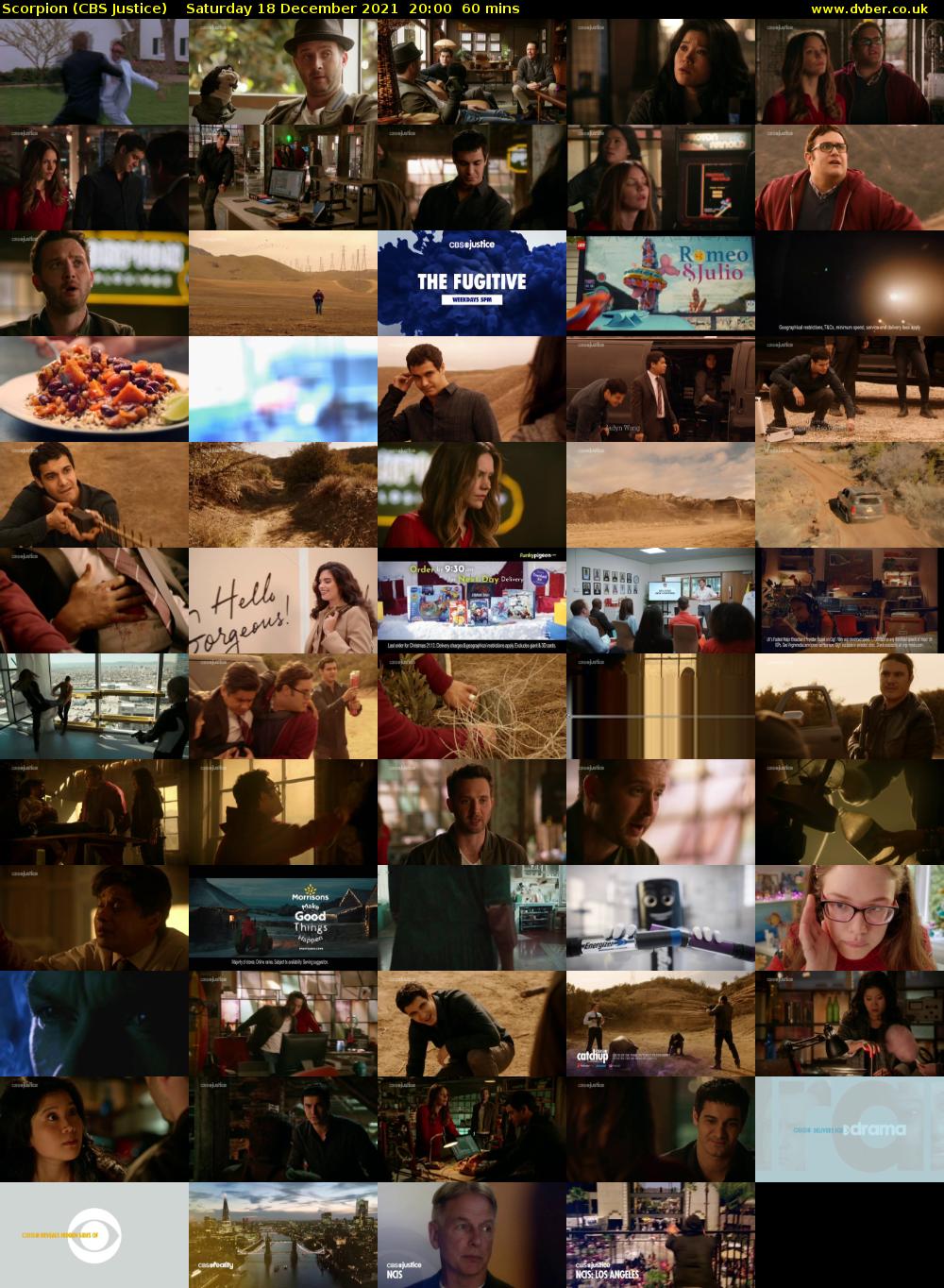 Scorpion (CBS Justice) Saturday 18 December 2021 20:00 - 21:00