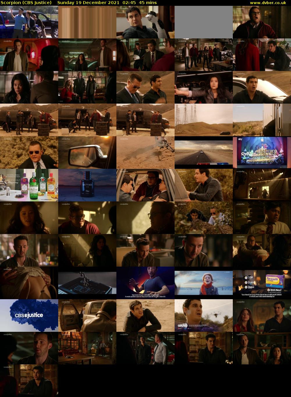 Scorpion (CBS Justice) Sunday 19 December 2021 02:45 - 03:30