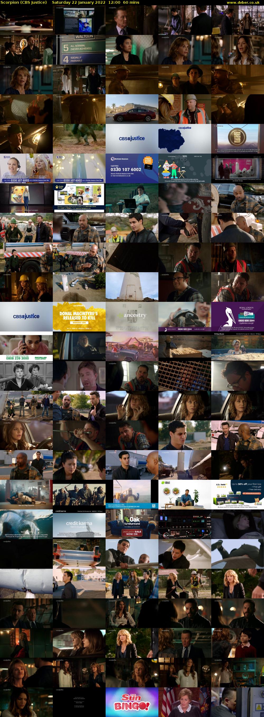 Scorpion (CBS Justice) Saturday 22 January 2022 12:00 - 13:00