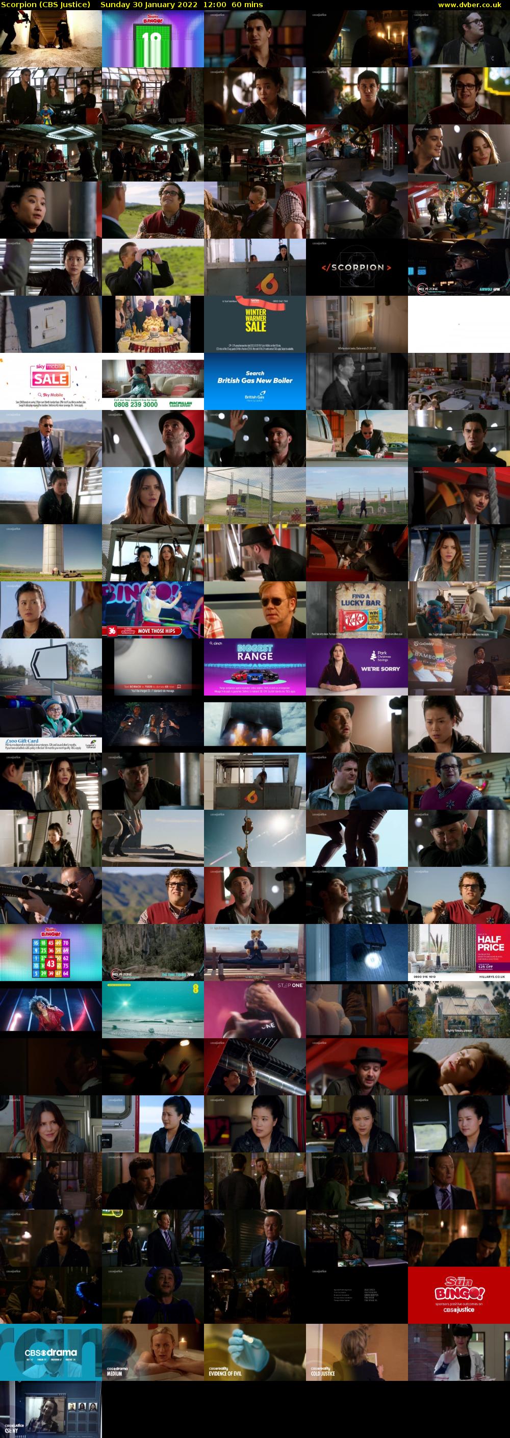 Scorpion (CBS Justice) Sunday 30 January 2022 12:00 - 13:00