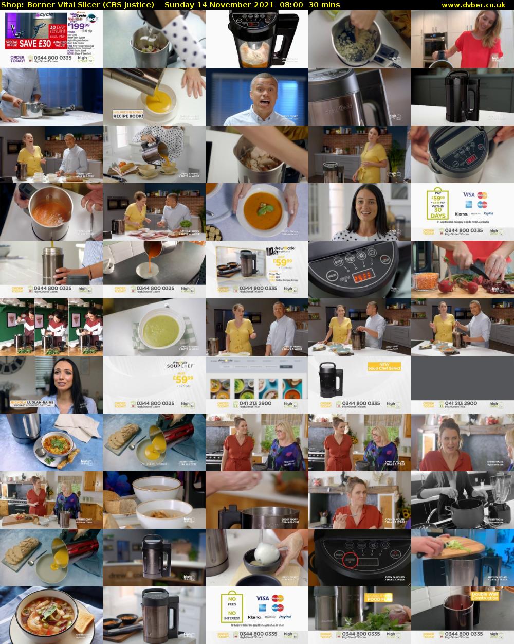 Shop: Borner Vital Slicer (CBS Justice) Sunday 14 November 2021 08:00 - 08:30