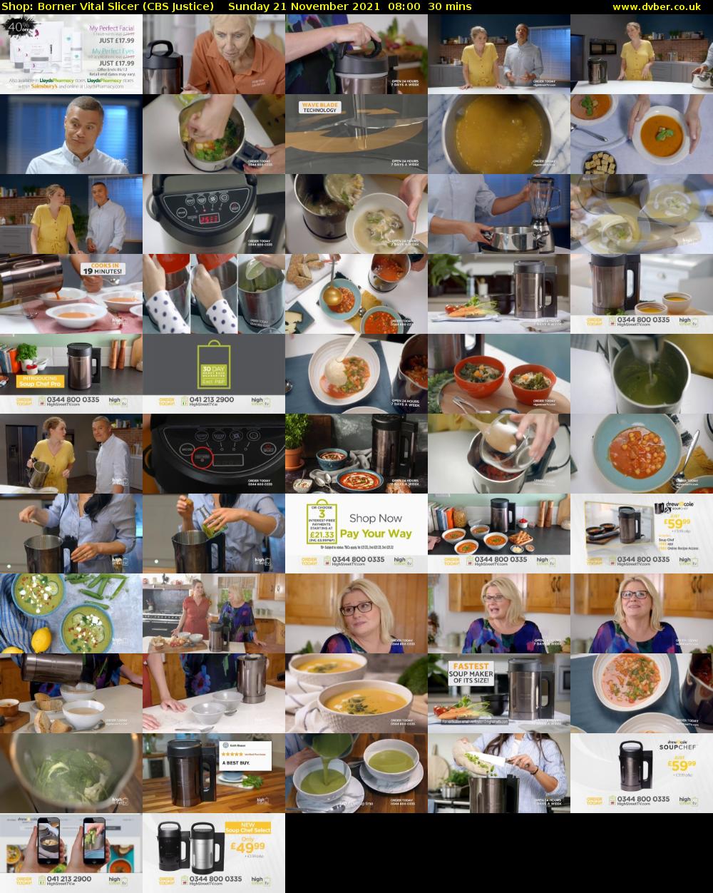 Shop: Borner Vital Slicer (CBS Justice) Sunday 21 November 2021 08:00 - 08:30