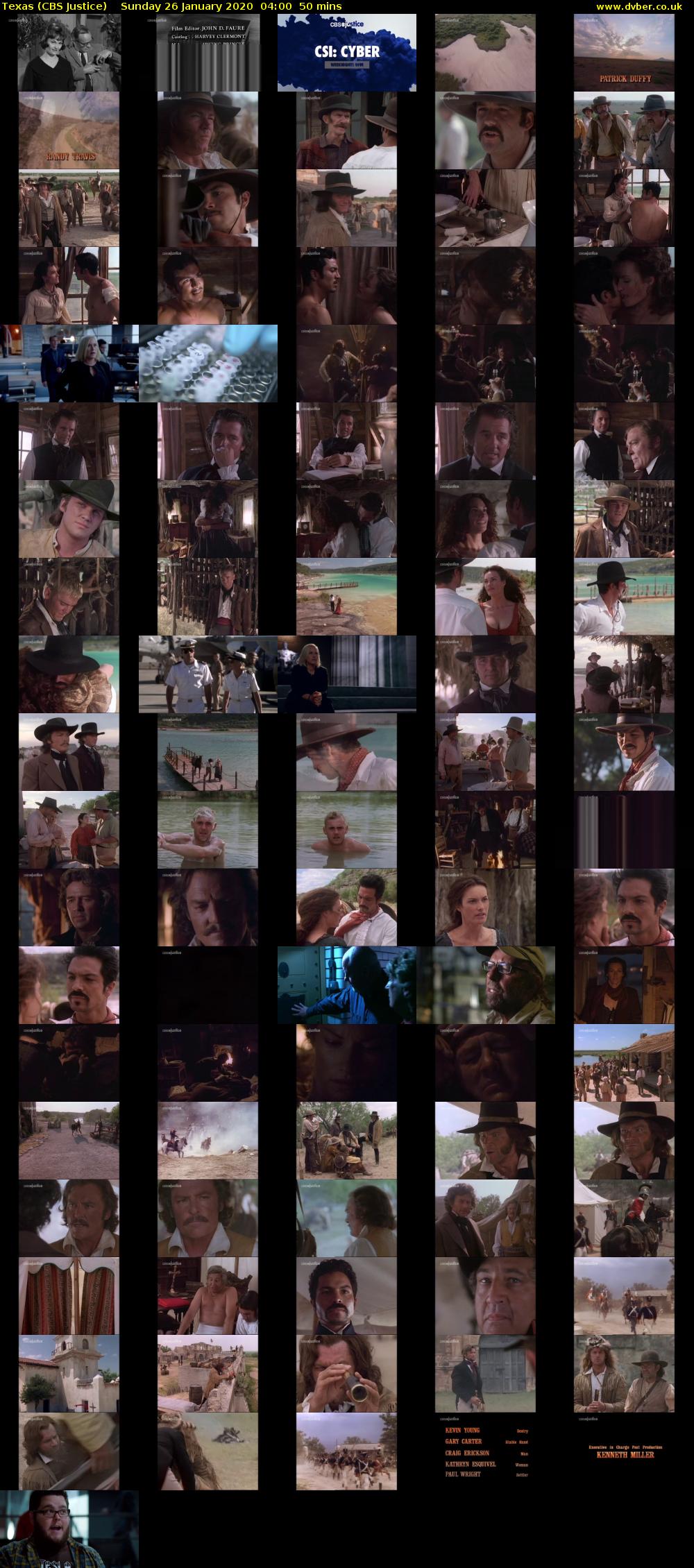 Texas (CBS Justice) Sunday 26 January 2020 04:00 - 04:50