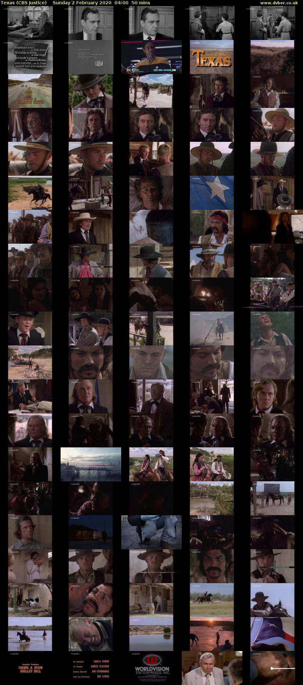 Texas (CBS Justice) Sunday 2 February 2020 04:00 - 04:50
