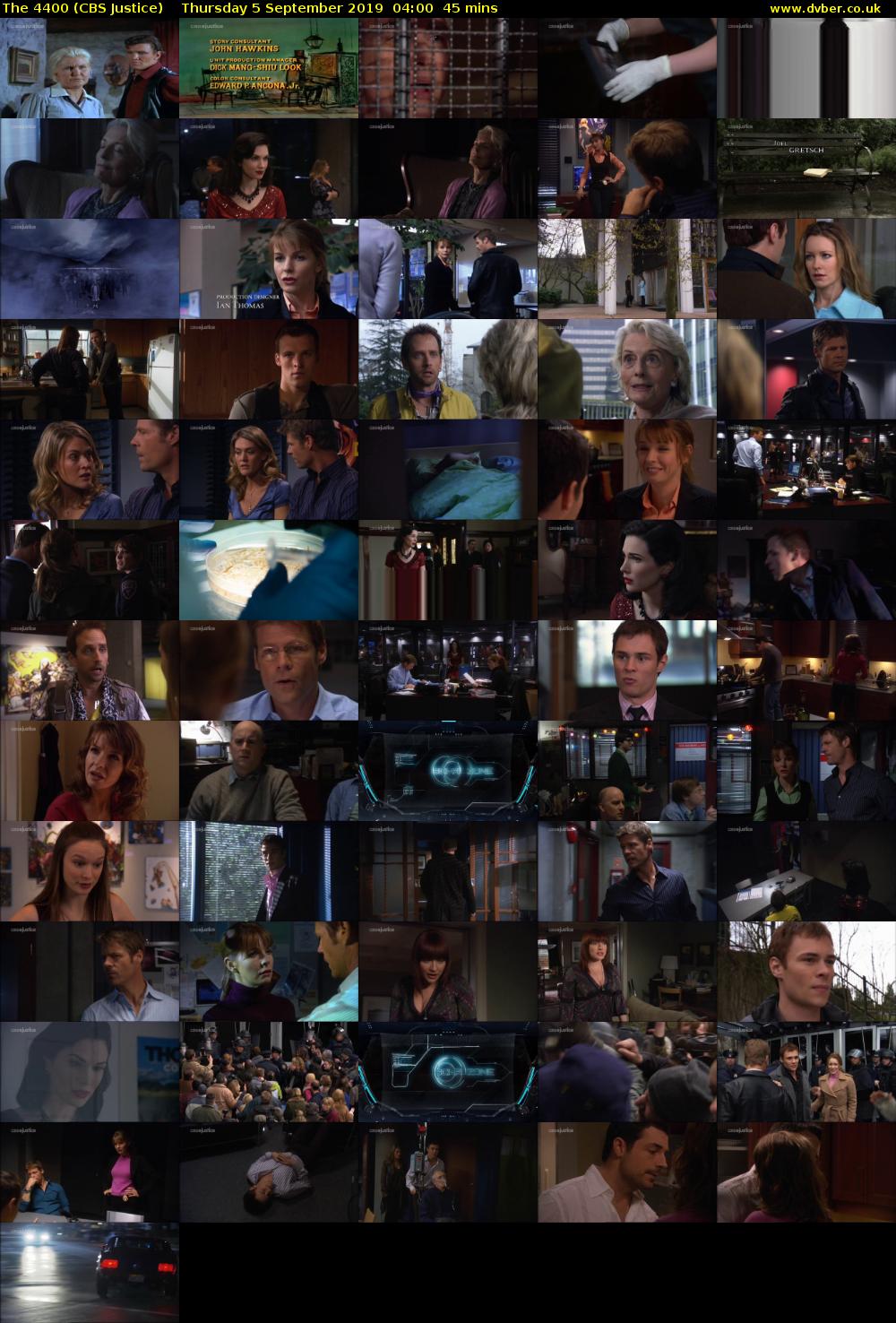 The 4400 (CBS Justice) Thursday 5 September 2019 04:00 - 04:45