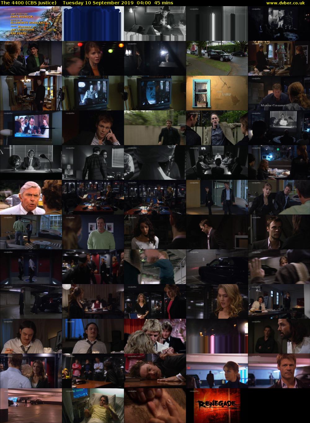 The 4400 (CBS Justice) Tuesday 10 September 2019 04:00 - 04:45