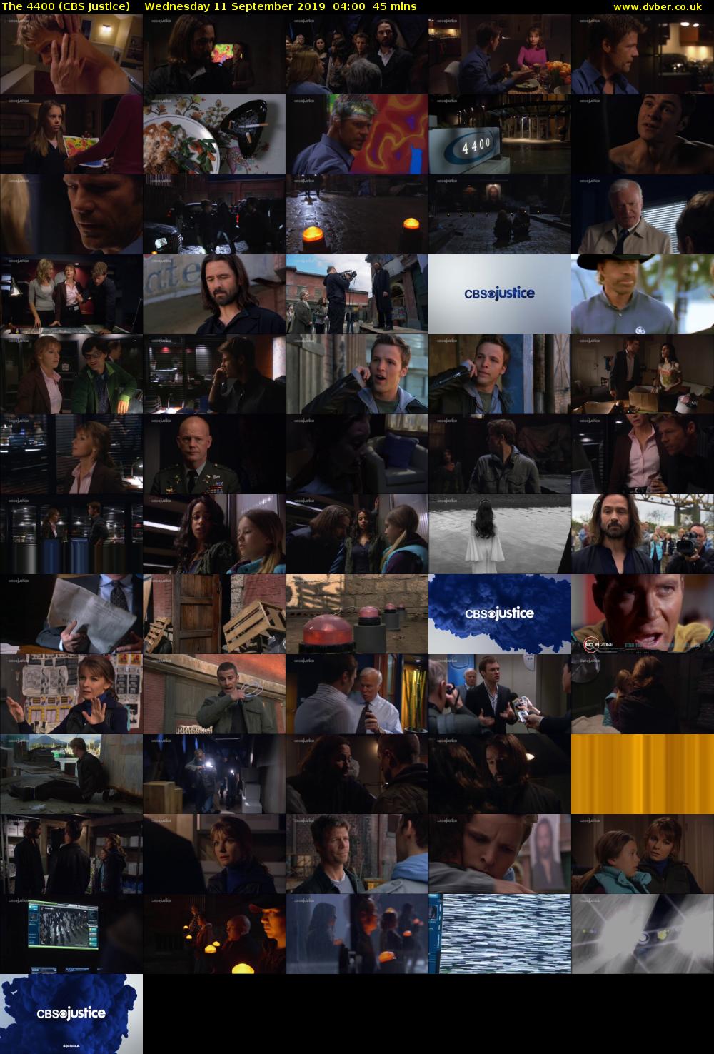 The 4400 (CBS Justice) Wednesday 11 September 2019 04:00 - 04:45
