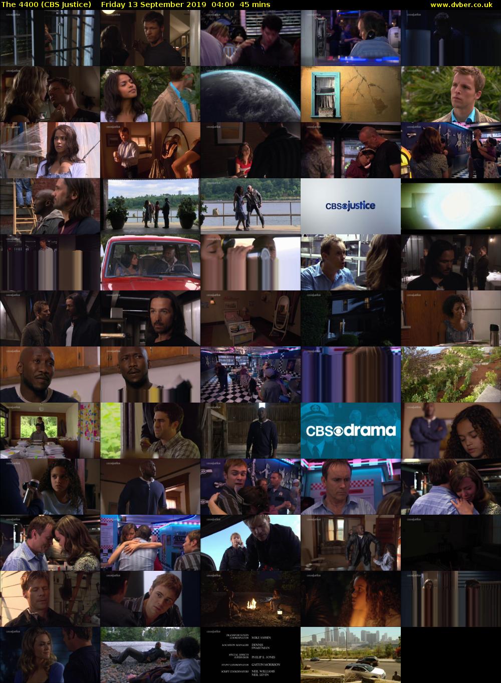 The 4400 (CBS Justice) Friday 13 September 2019 04:00 - 04:45