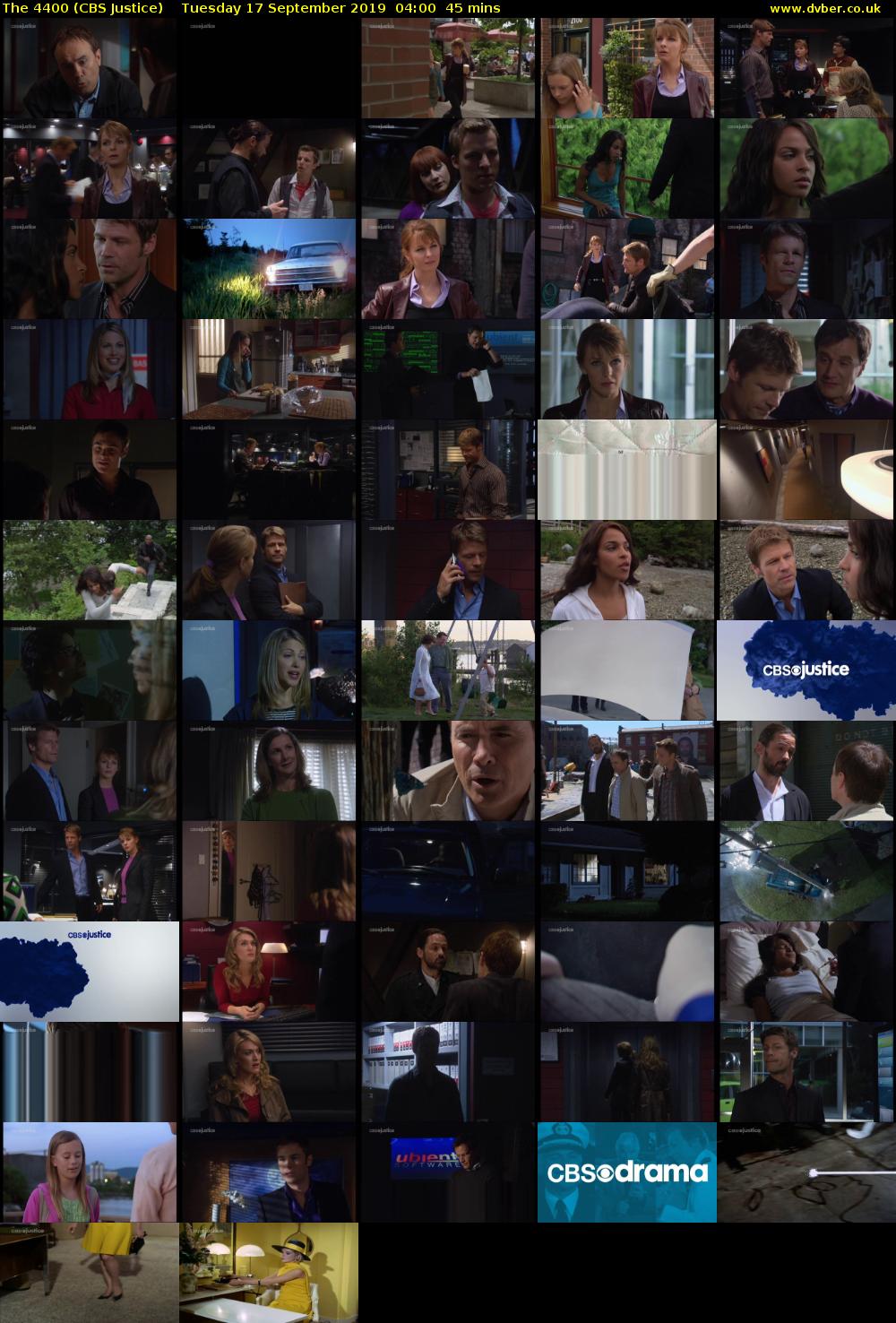 The 4400 (CBS Justice) Tuesday 17 September 2019 04:00 - 04:45