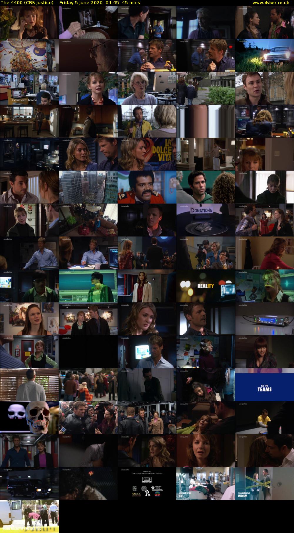The 4400 (CBS Justice) Friday 5 June 2020 04:45 - 05:30