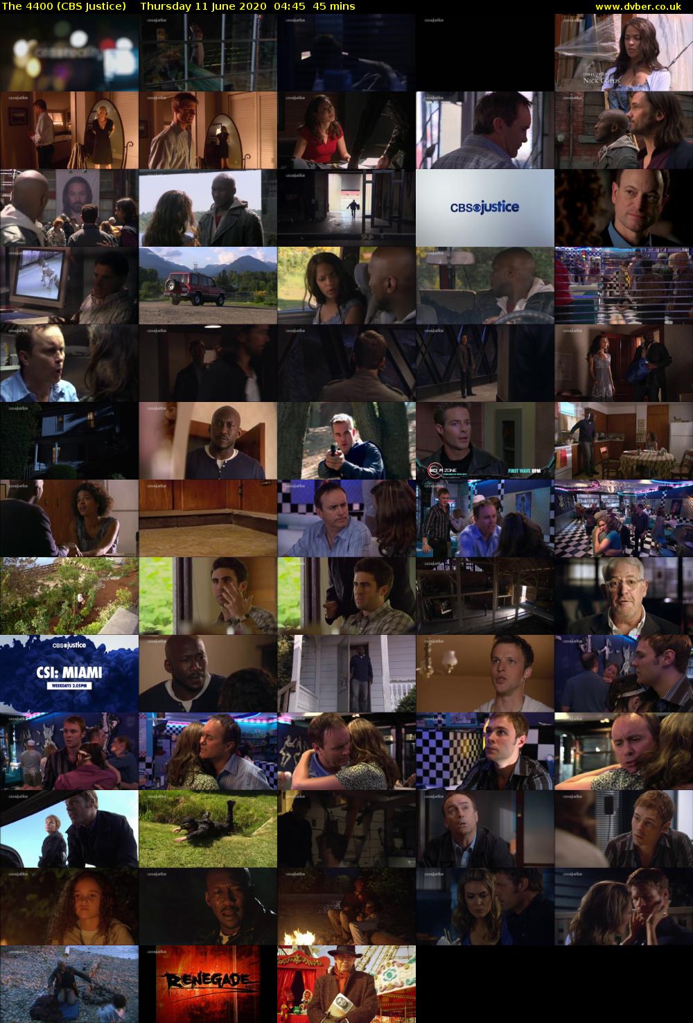 The 4400 (CBS Justice) Thursday 11 June 2020 04:45 - 05:30